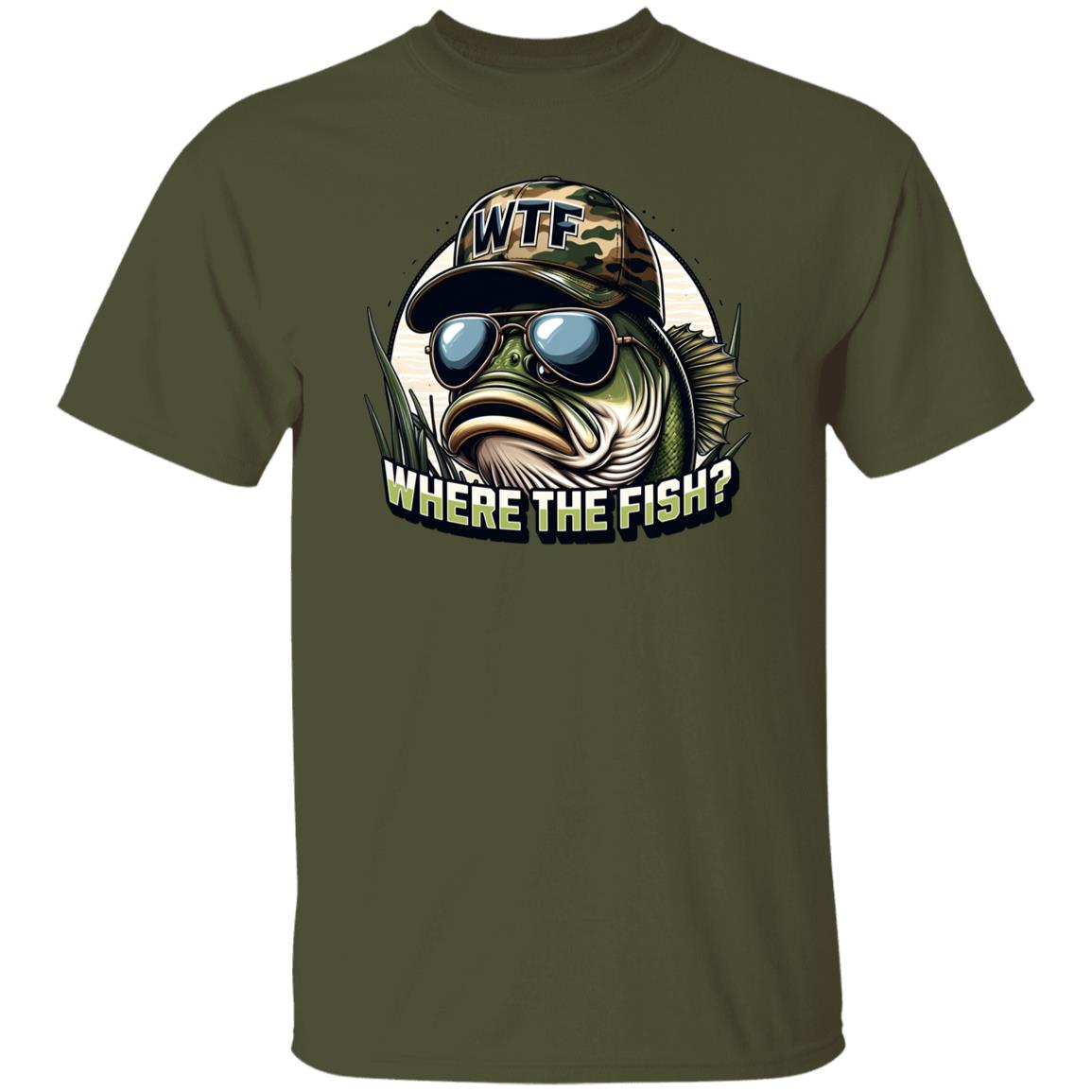 Where The Fish? Fishing T Shirt