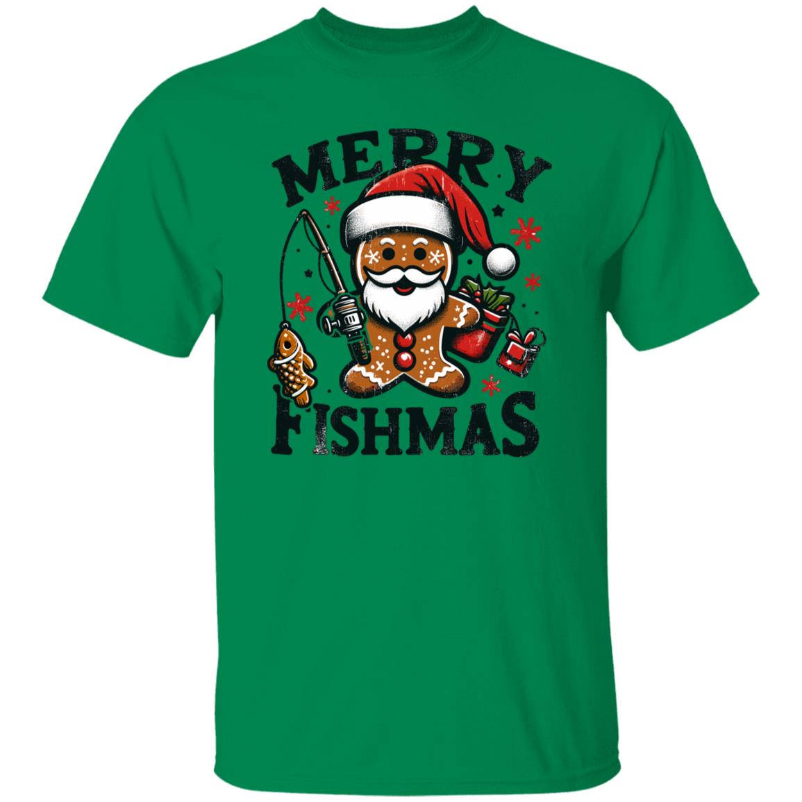 Merry Fishmas Fishing Tee