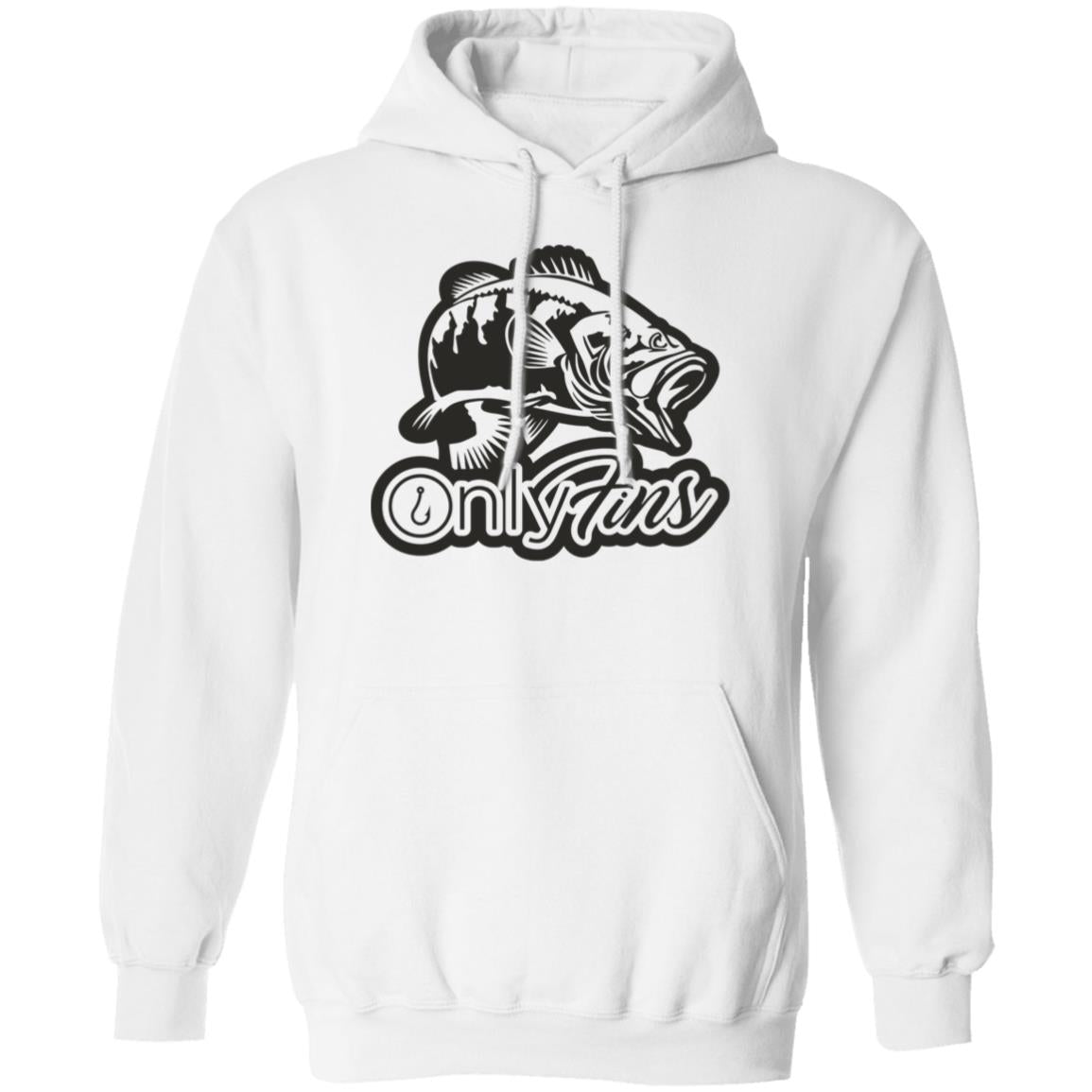 Only Fins Fishing Hoodie (Black Text)