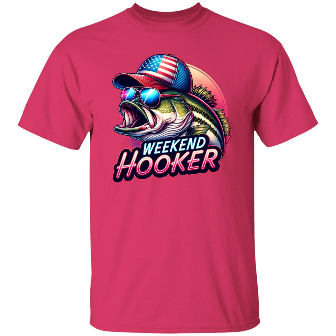 Weekend Hooker Fishing T Shirt