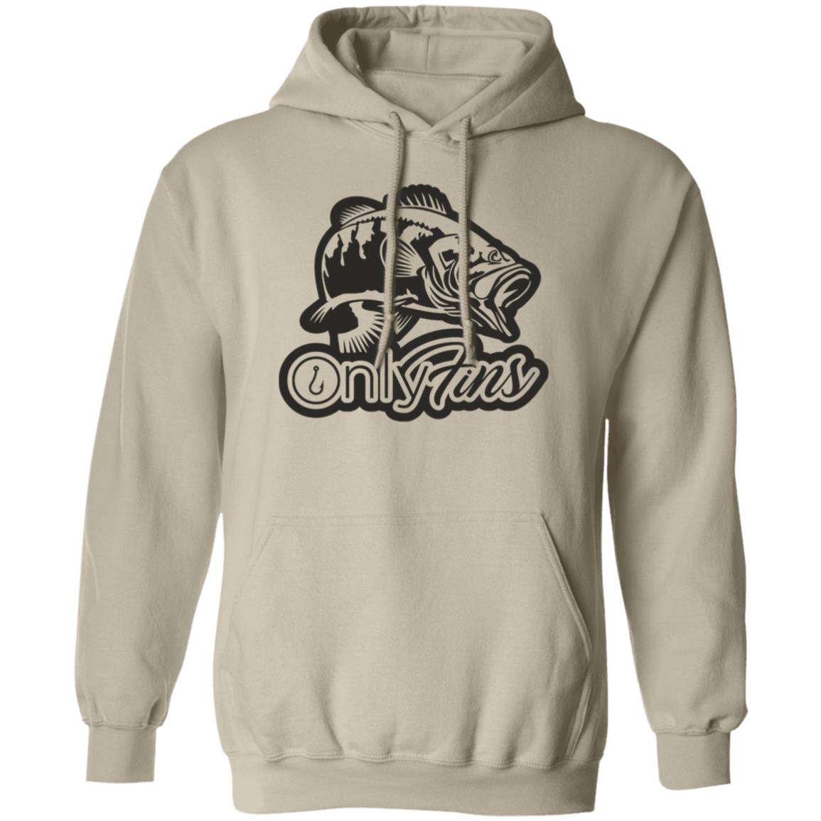 Only Fins Fishing Hoodie (Black Text)