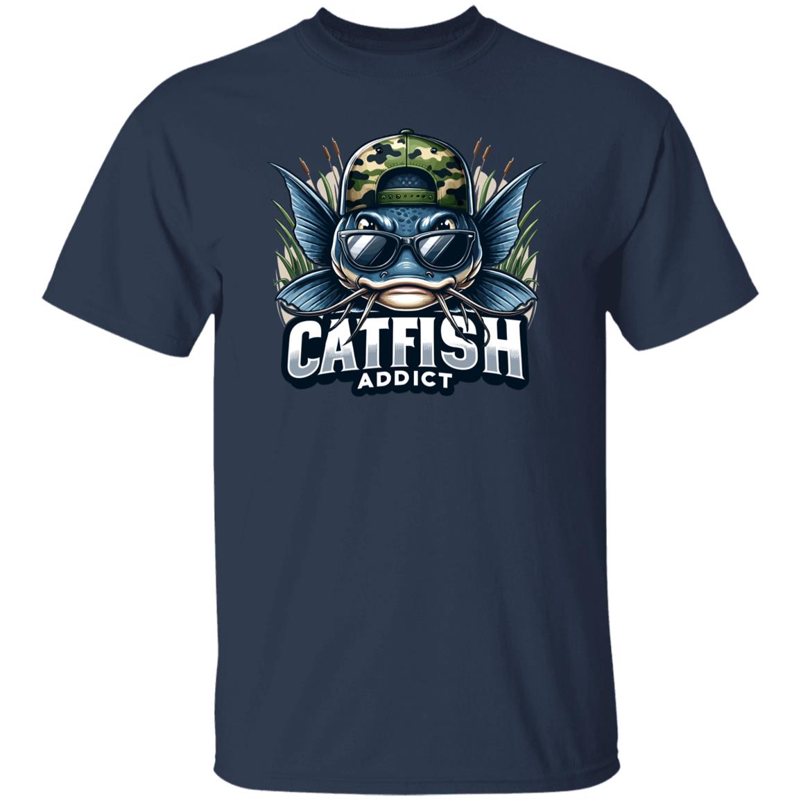 Catfish Addict Fishing T Shirt