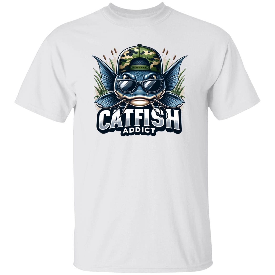 Catfish Addict Fishing T Shirt