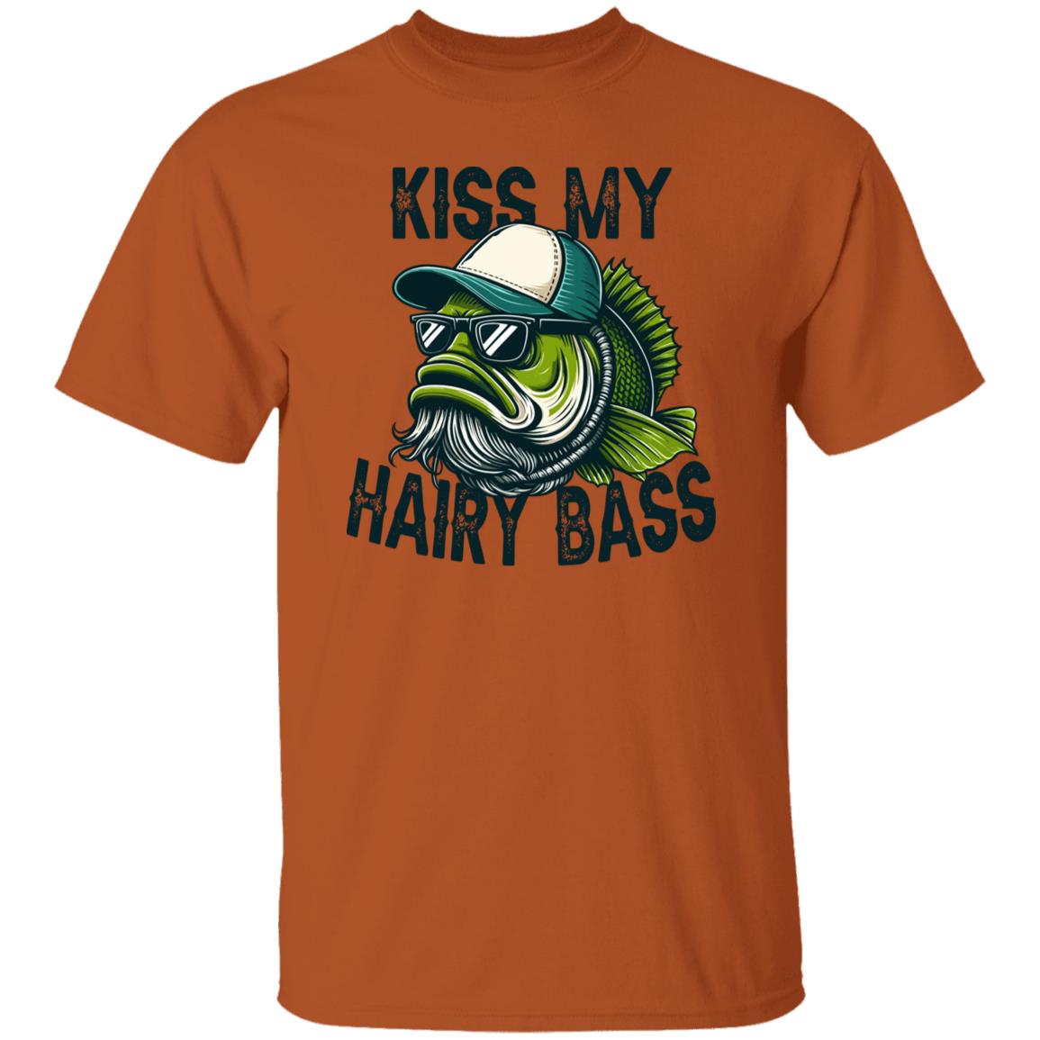 Kiss My Hairy Bass Fishing T Shirt