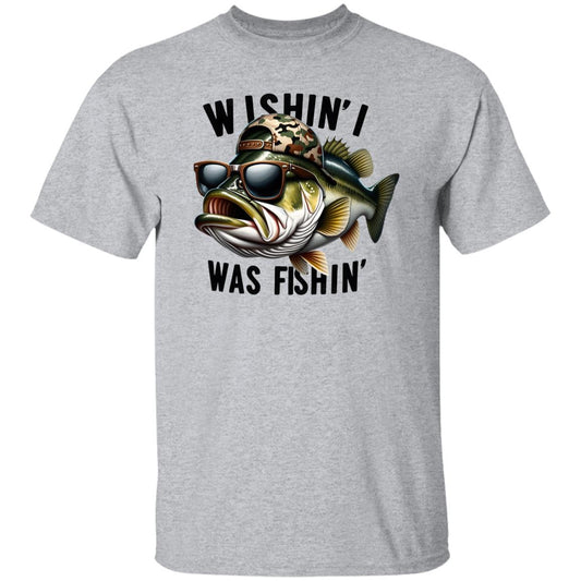 Wishin' I Was Fishing T Shirt