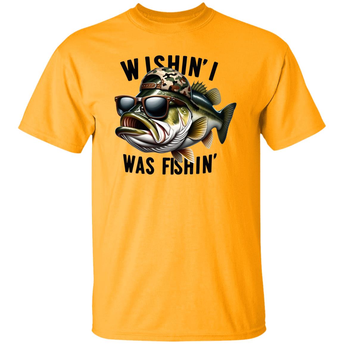 Wishin' I Was Fishing T Shirt