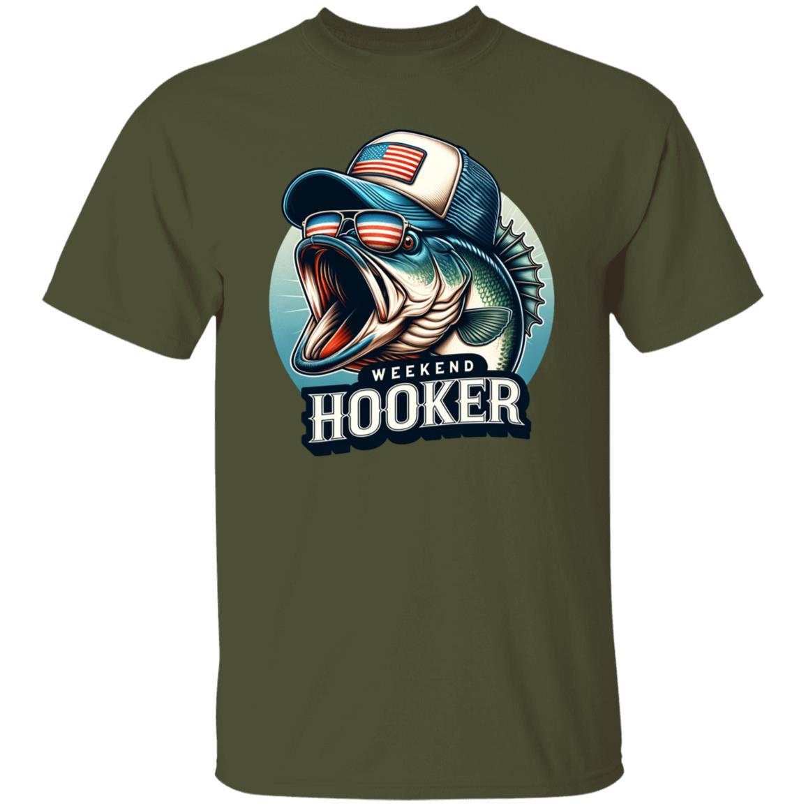 Weekend Hooker Fishing T Shirt