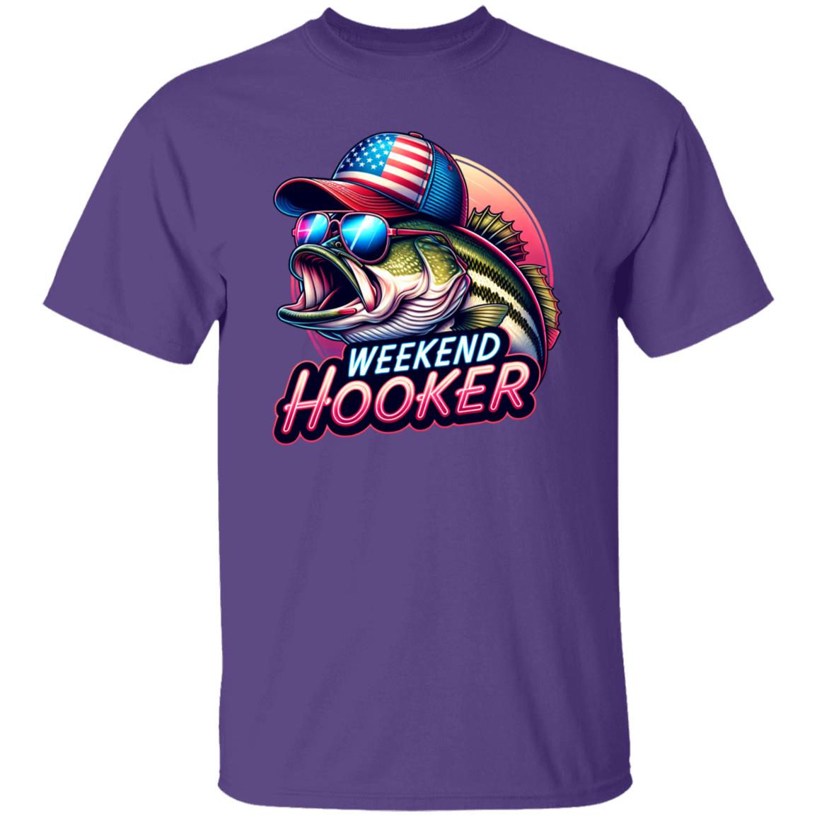 Weekend Hooker Fishing T Shirt