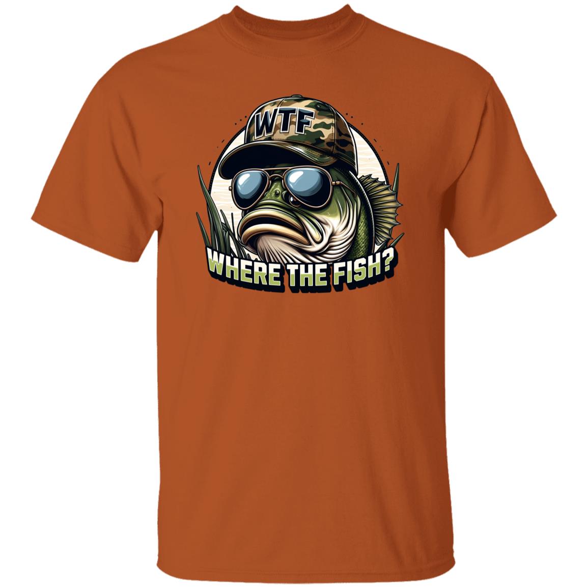 Where The Fish? Fishing T Shirt