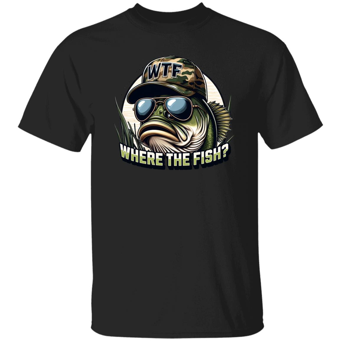 Where The Fish? Fishing T Shirt