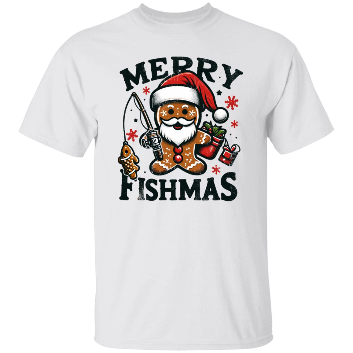 Merry Fishmas Fishing Tee