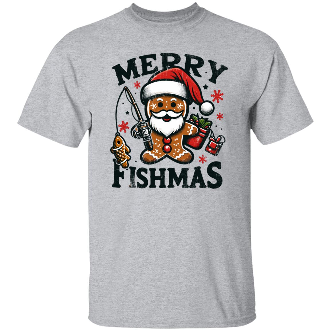 Merry Fishmas Fishing Tee