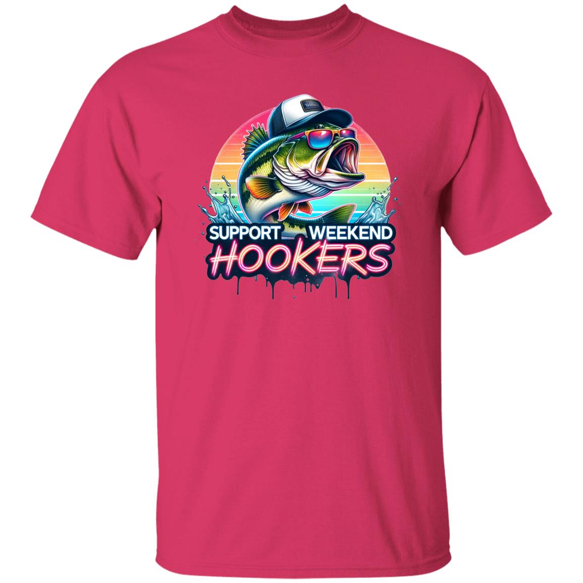 Support Weekend Hookers Fishing T Shirt