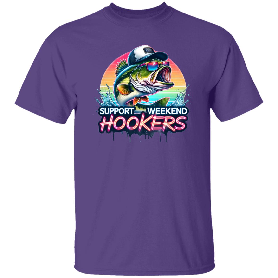 Support Weekend Hookers Fishing T Shirt
