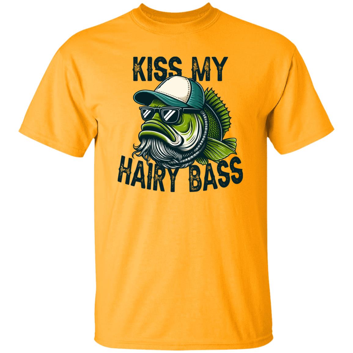 Kiss My Hairy Bass Fishing T Shirt