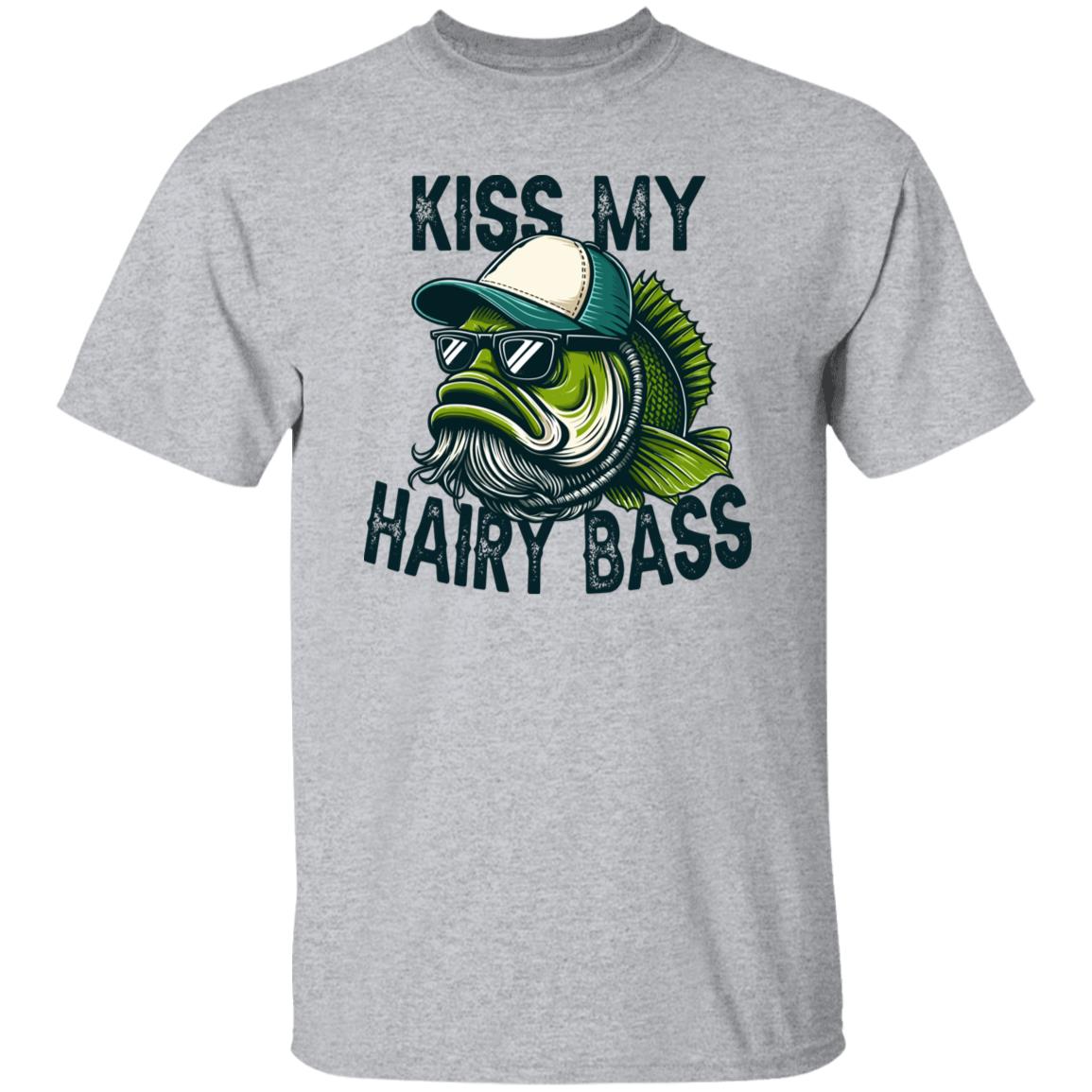 Kiss My Hairy Bass Fishing T Shirt