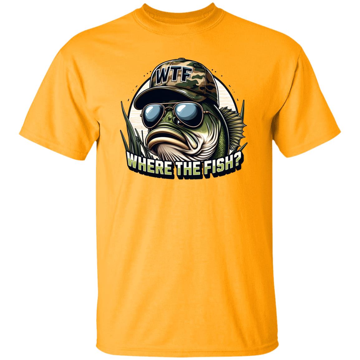 Where The Fish? Fishing T Shirt