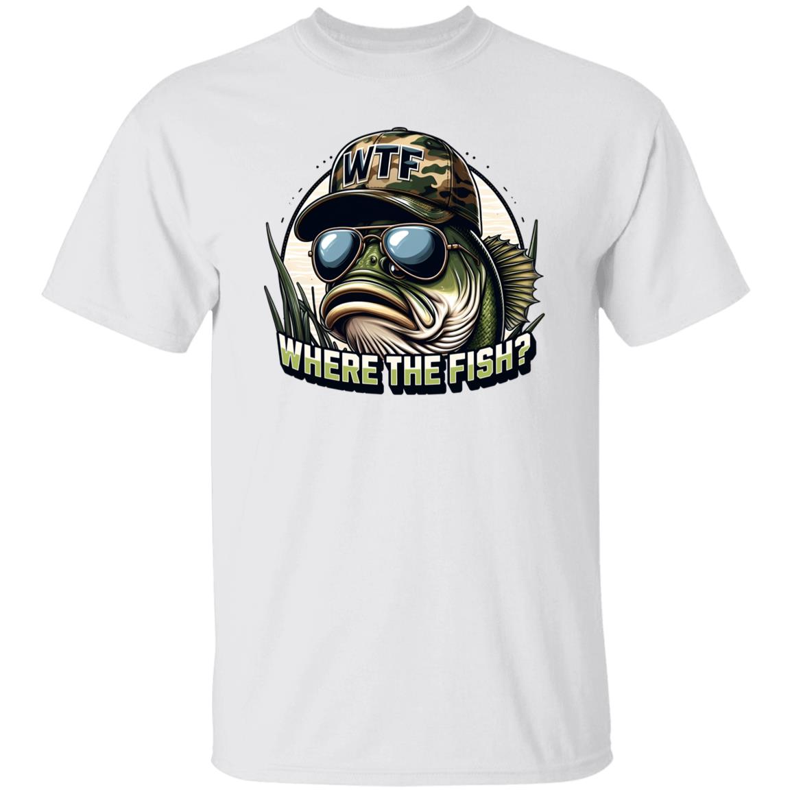 Where The Fish? Fishing T Shirt