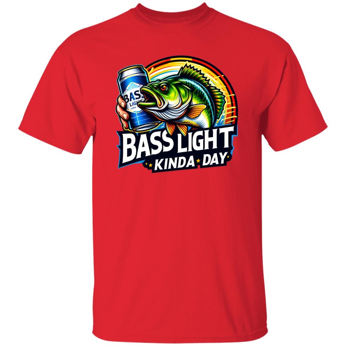 Bass Light Kinda Day Fishing T Shirt