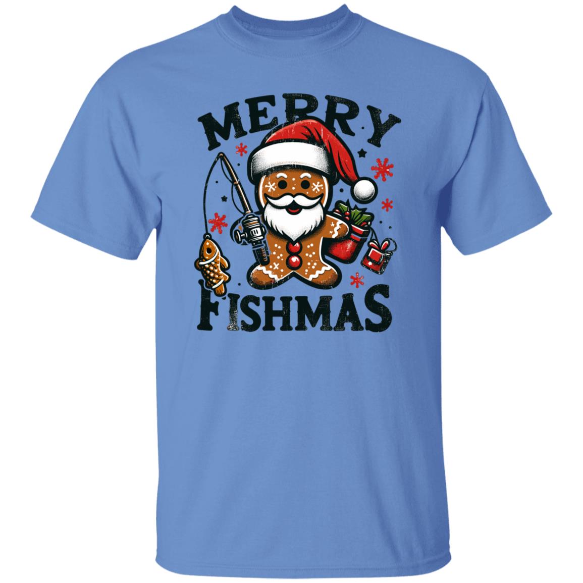 Merry Fishmas Fishing Tee