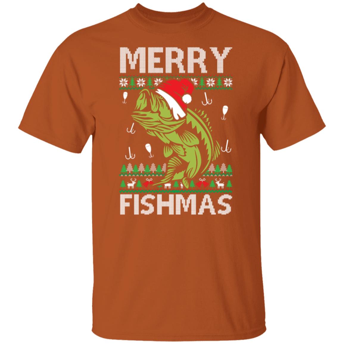 Merry Fishmas Fishing Tee