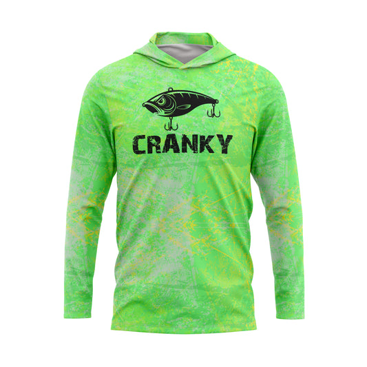 Cranky Crankbait UPF50 Performance Fishing Hoodie