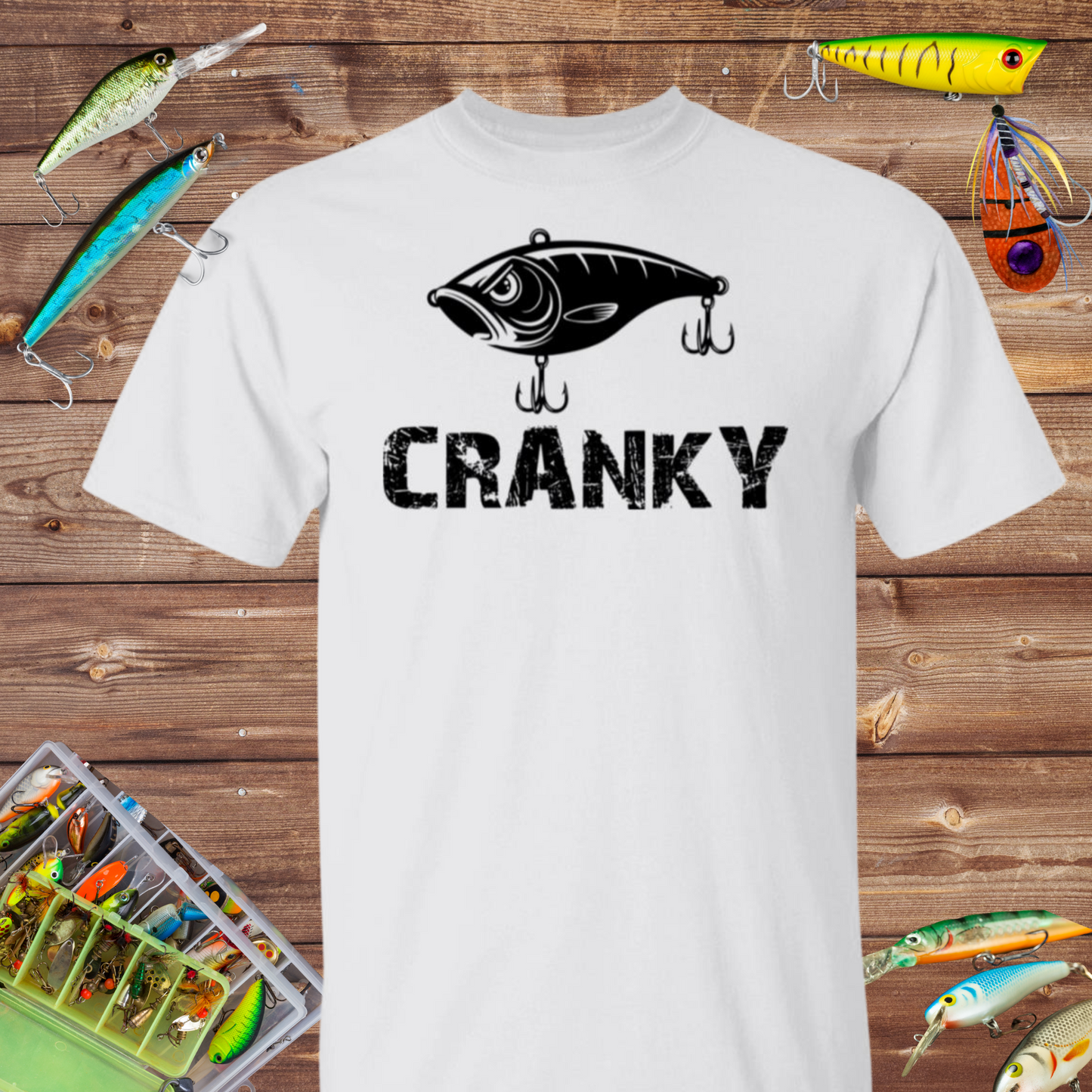 Cranky Crankbait Fishing T Shirt