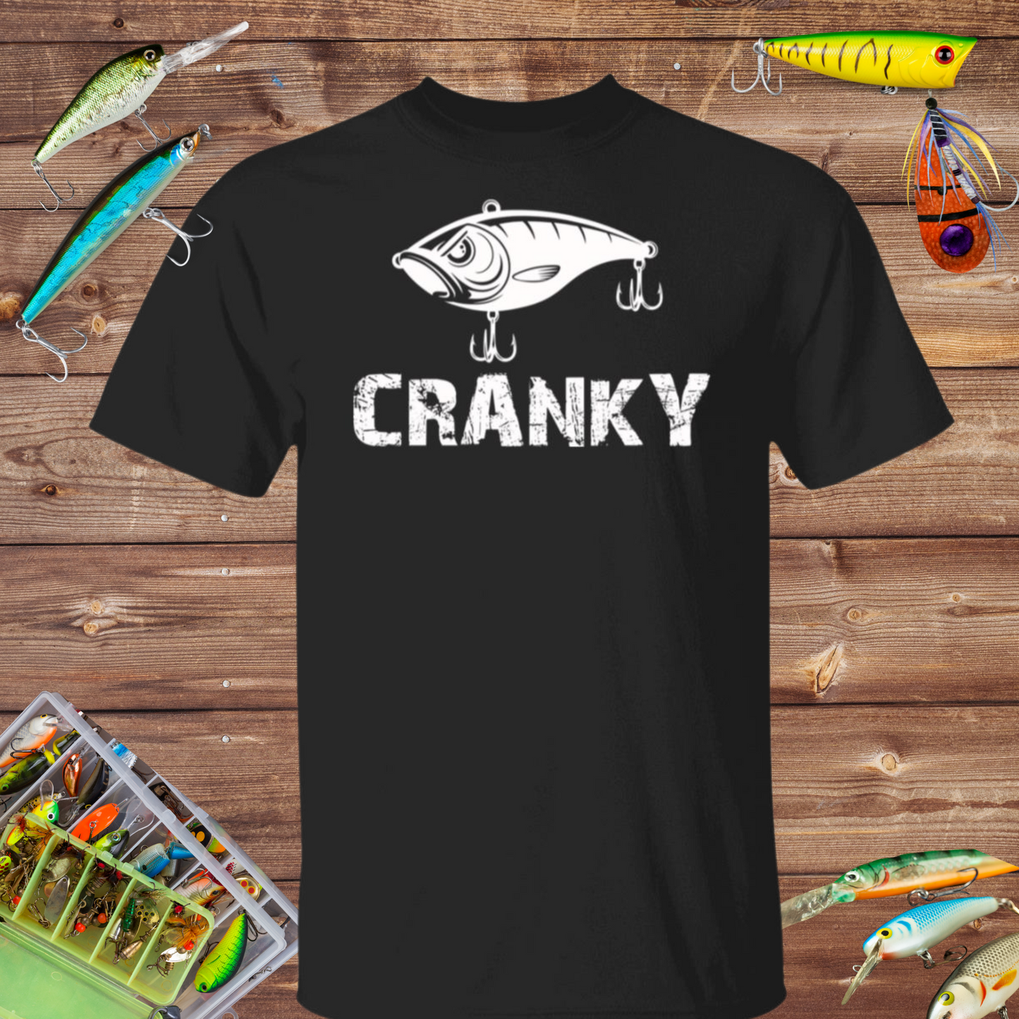 Cranky Crankbait Fishing T Shirt